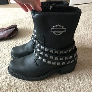 Women’s Harley Davidson ankle boots, never worn.